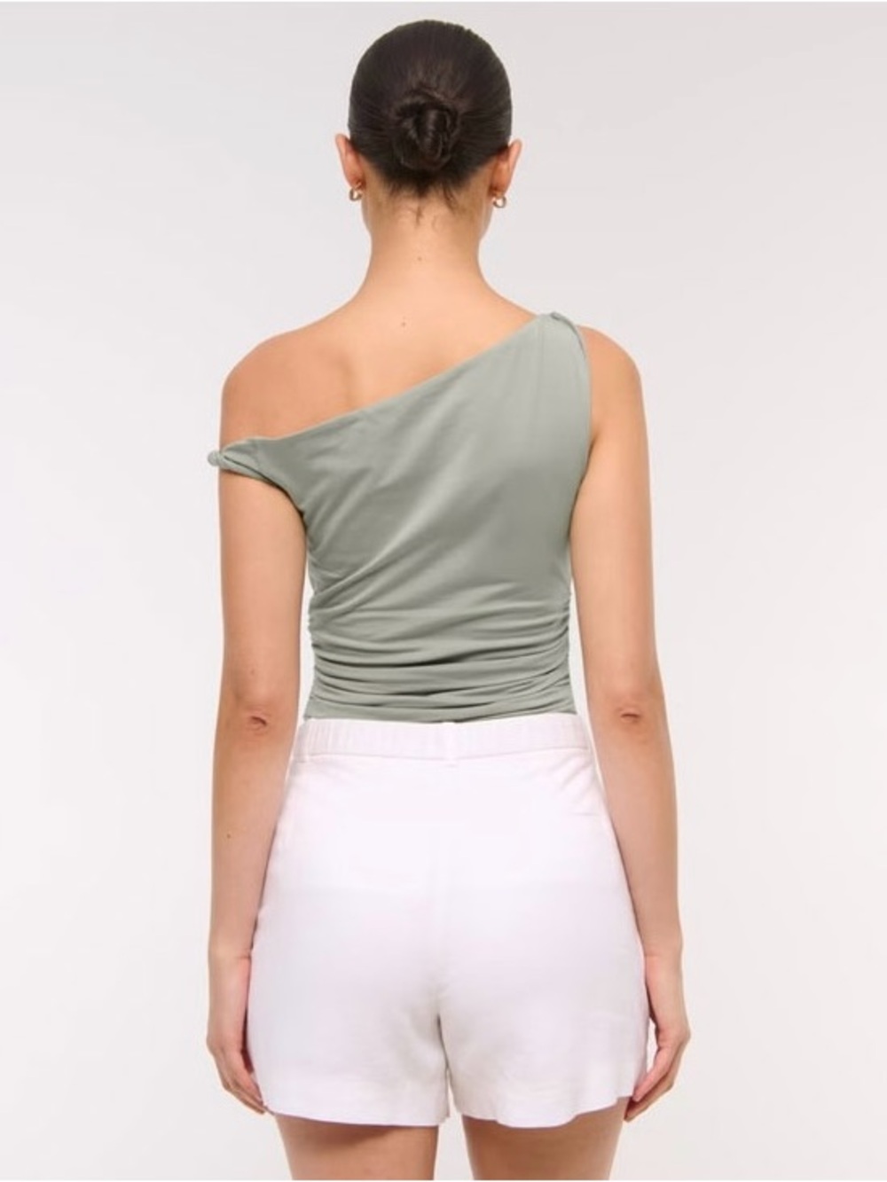 A&F Asymmetrical Twist Top - Pale Green - Picture 2 of 7